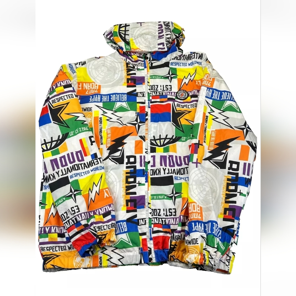 Bornfly Men's Small Hooded Windbreaker